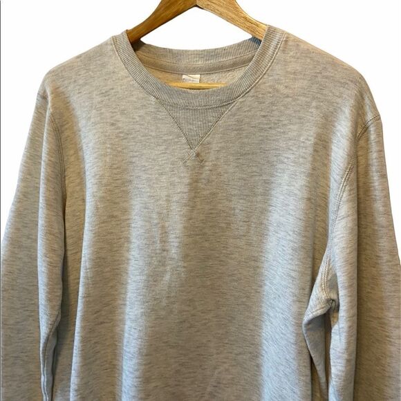 Grey Pullover Crew Neck Cotton Poly Sweatshirt M - Picture 3 of 9